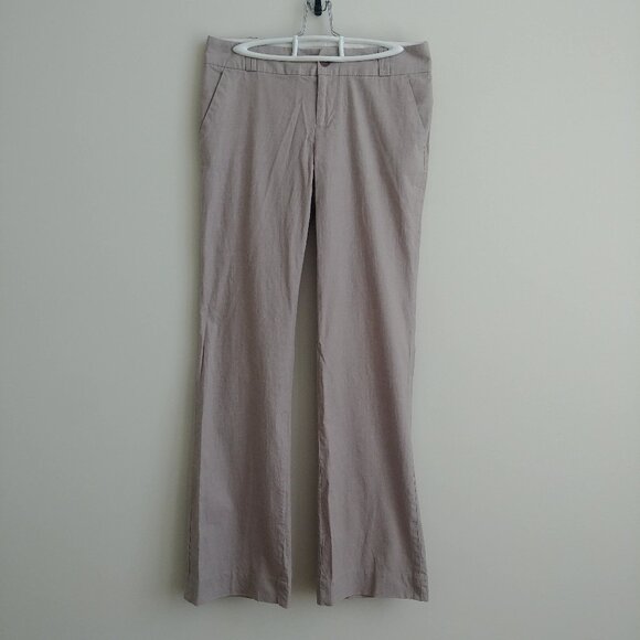 Banana Republic Martin fit lightweight cotton neutral oatmeal pants trousers 4 - Picture 1 of 16